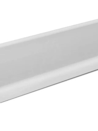 Zocalo Slim 60 Mm Aluminio Cromo Mate
