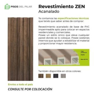 Revestimientos Wall Panel 2.90 m Chocolate Mate